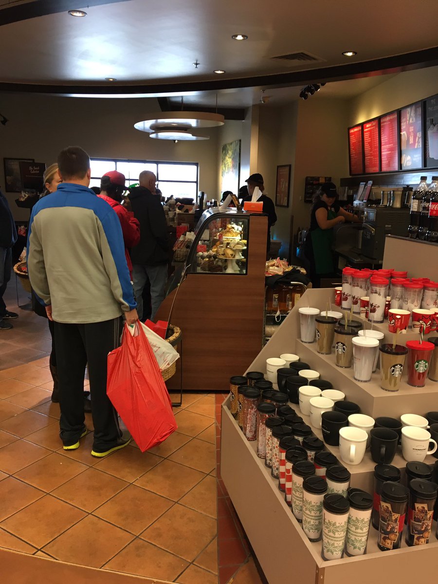 dougbayer's tweet photo. Target 1392 Starbucks staffed and in roles. Line moving quickly so shoppers can get back out into store! @taykwent @BenFranks12 https://t.co/J8cXScNELl