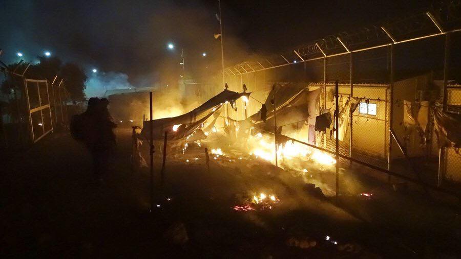 sol2refugees's tweet photo. #Moria: a crime committed by the #state 
Standing with #refugees is, an essential condition for us to remain human.
https://t.co/sS2njLdKLz https://t.co/LEirjXicvw