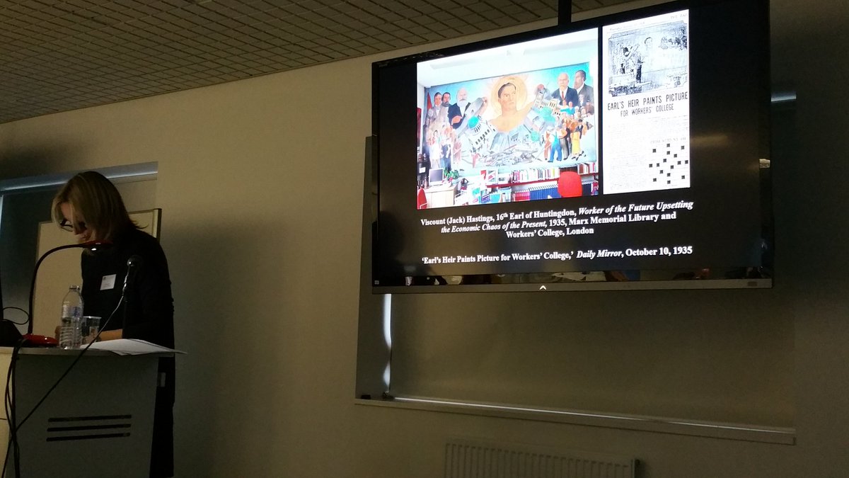 DECRarthistory's tweet photo. A single mural can spark years of research and inquiry. Or (to modify an old phrase) a mural paints a thousand words. #NewVoices #Murals https://t.co/812AgqY1nt