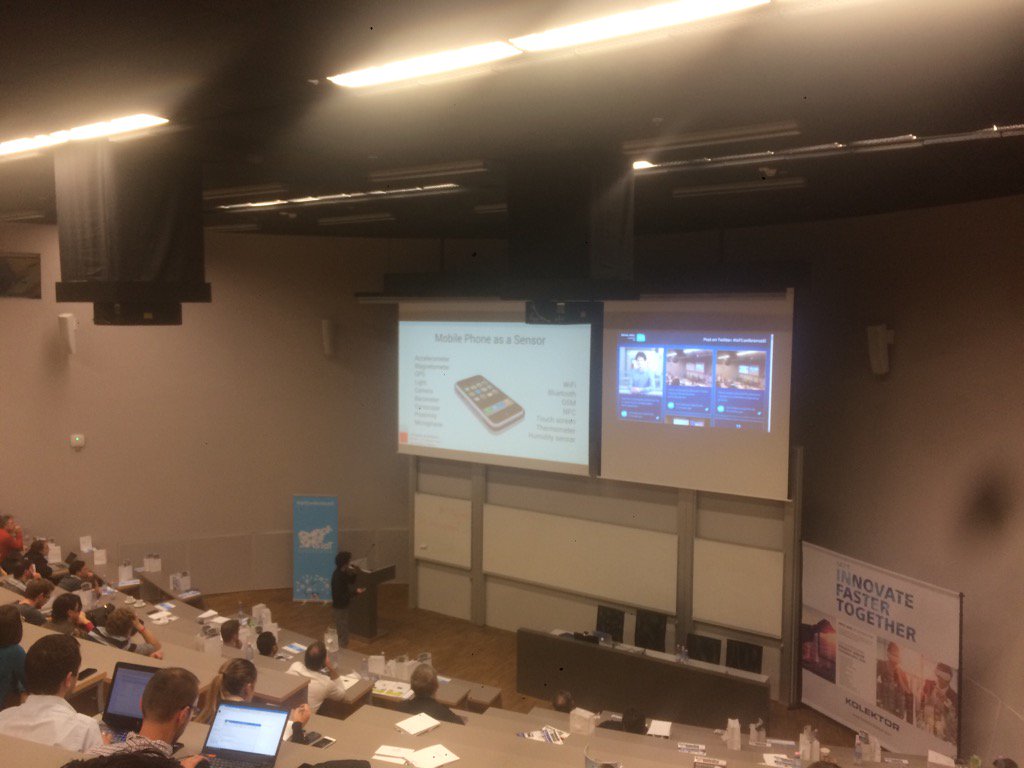 IoTConferencesi's tweet photo. Mobile phone as sensor: modeling the interuptability by @veljkoveljko #IoTConferencesi https://t.co/AQsUIOhXkh