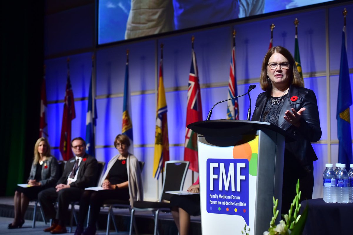 FamilyMedForum's tweet photo. We loved having Health Minister @janephilpott address the importance of family medicine at FMF 2016! #cfpcfmf https://t.co/uAmlfPLdVI