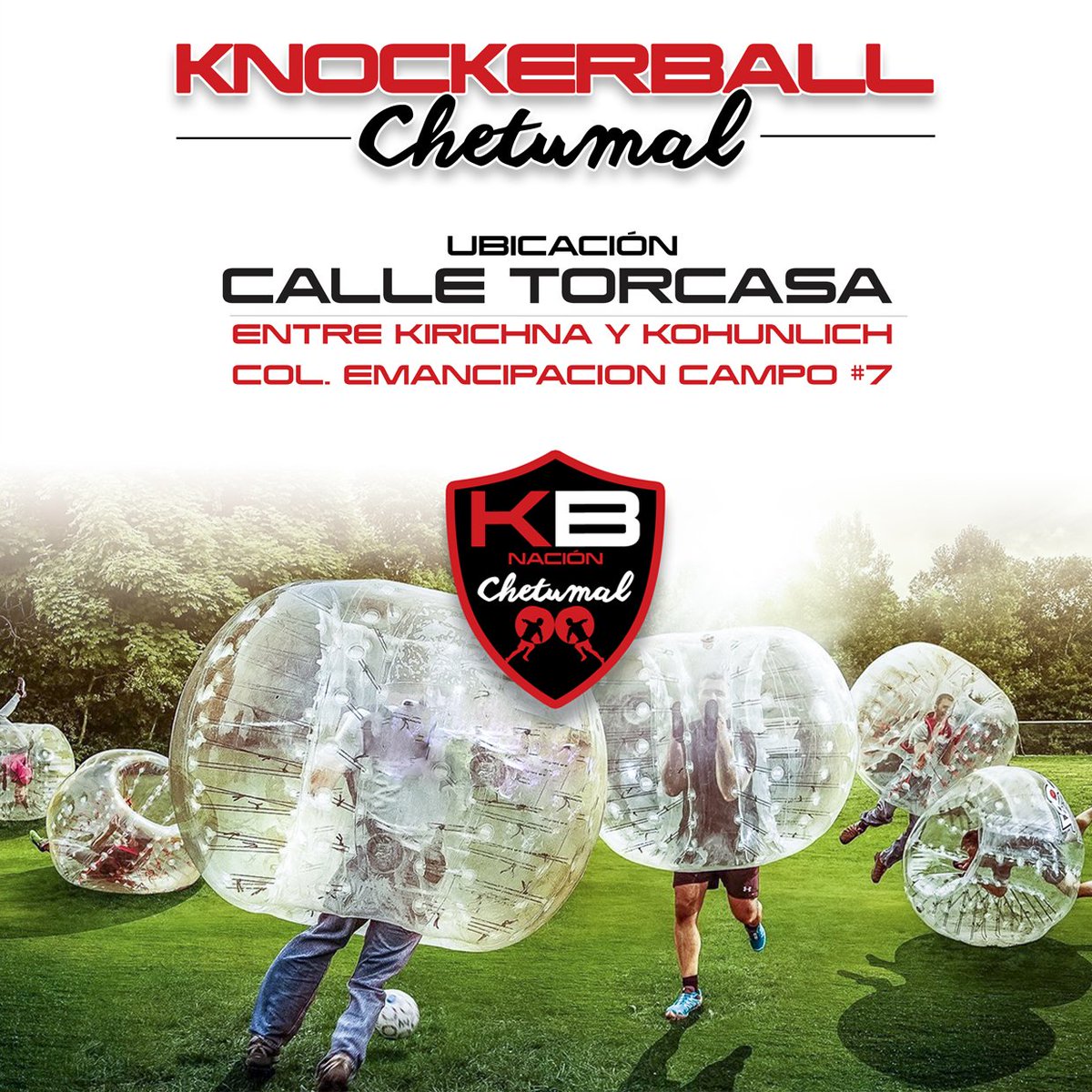 SerPlayaNews's tweet photo. Este fin de semana diviértete en KnockerBall Chetumal te la pasaras increíble! #SerPlayaTips #Knockerball #Chetumal https://t.co/mcMzm6vAFI