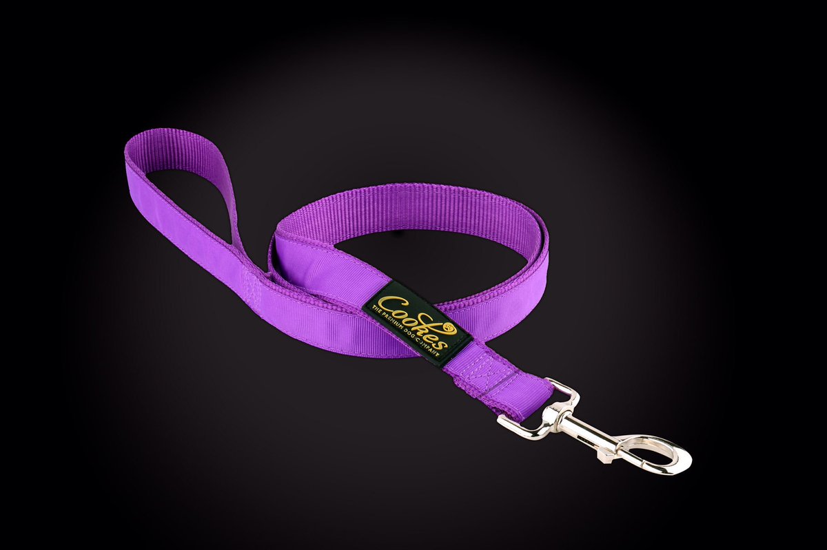 CookesPremDogs's tweet photo. Crafted with an extra ribbon overlay to give you a luxurious feel. Get your Cookes 3 year warranty. 
#CookesDog
(📸 - The Leash in Purple) https://t.co/bHVynpHbRI