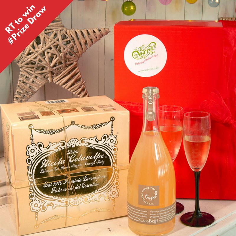Vorrei_Italian's tweet photo. Almost time for our #PrizeDraw! Just RT before Weds 30 to be in with a chance of winning a Prosecco &amp; #Panettone Gift Box! #win #Competition https://t.co/jhMSocFuNz