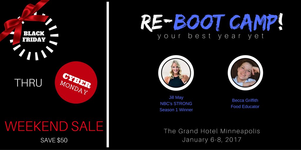 SO CHARGED FOR THIS EVENT!!!!
#blackfridaydeal #fitnessretreat #wellnessretreat  
21 Days of follow-up coaching!!!!
eventbrite.com/e/re-boot-camp…