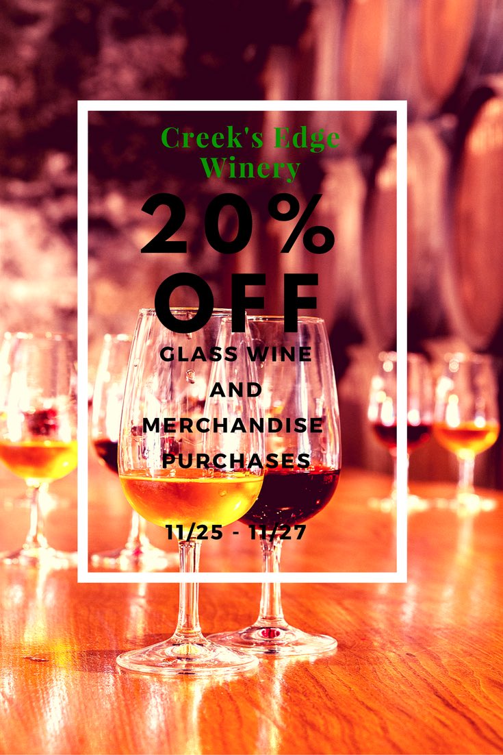 Creek's Edge Winery (@creeksedgewine) on Twitter photo 