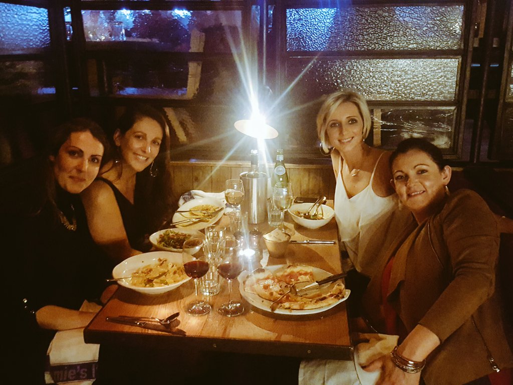 AideenGinnell's tweet photo. Loving the evening!amazing food. @doylejeanj @EmerMorris @RobertTroyTD #Bitm2016 @JamiesItalianIE https://t.co/loaE3JsNxe