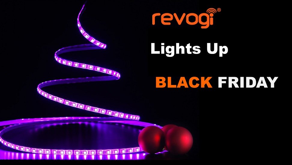 Revogi's tweet photo. Light up your #BlackFriday with Revogi #SmartHome products! 
https://t.co/JGWBNFF6f3  #ledlightstrips #smartcandles #ledbulbs https://t.co/et5YmFewxM