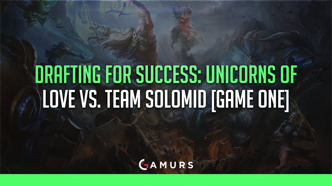 EsportsNation's tweet photo. .@Cabramaravilla analyzes the picks and bans in game 1 between @UnicornsOfLove and @TeamSoloMid.

READ: https://t.co/LiOz9HIrBN https://t.co/GWDmKR8Fs4