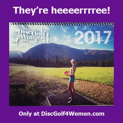 DiscGolf4Women's tweet photo. 2017 @DiscGolf4Women Calendars are HERE! https://t.co/tUF39mQwo3!

#BlackFriday #discgolf https://t.co/KLbfetzuHA