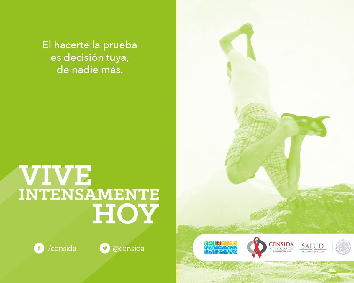 censida's tweet photo. Hacerte la prueba es tu decisión #DíaPruebaVIH https://t.co/9IBWbpHWUf