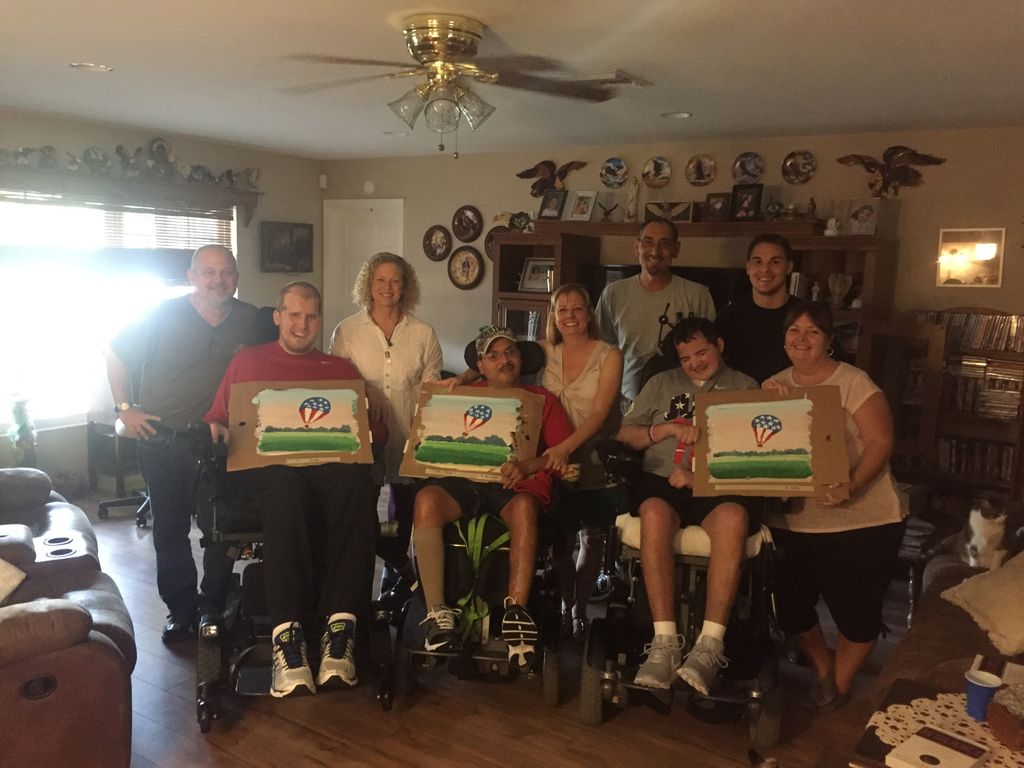wwp's tweet photo. Warriors in our Independence Program spent the day creating art while their caregivers had the chance to relax. #ArtWithNoBoundaries https://t.co/YDzA4F1BT8