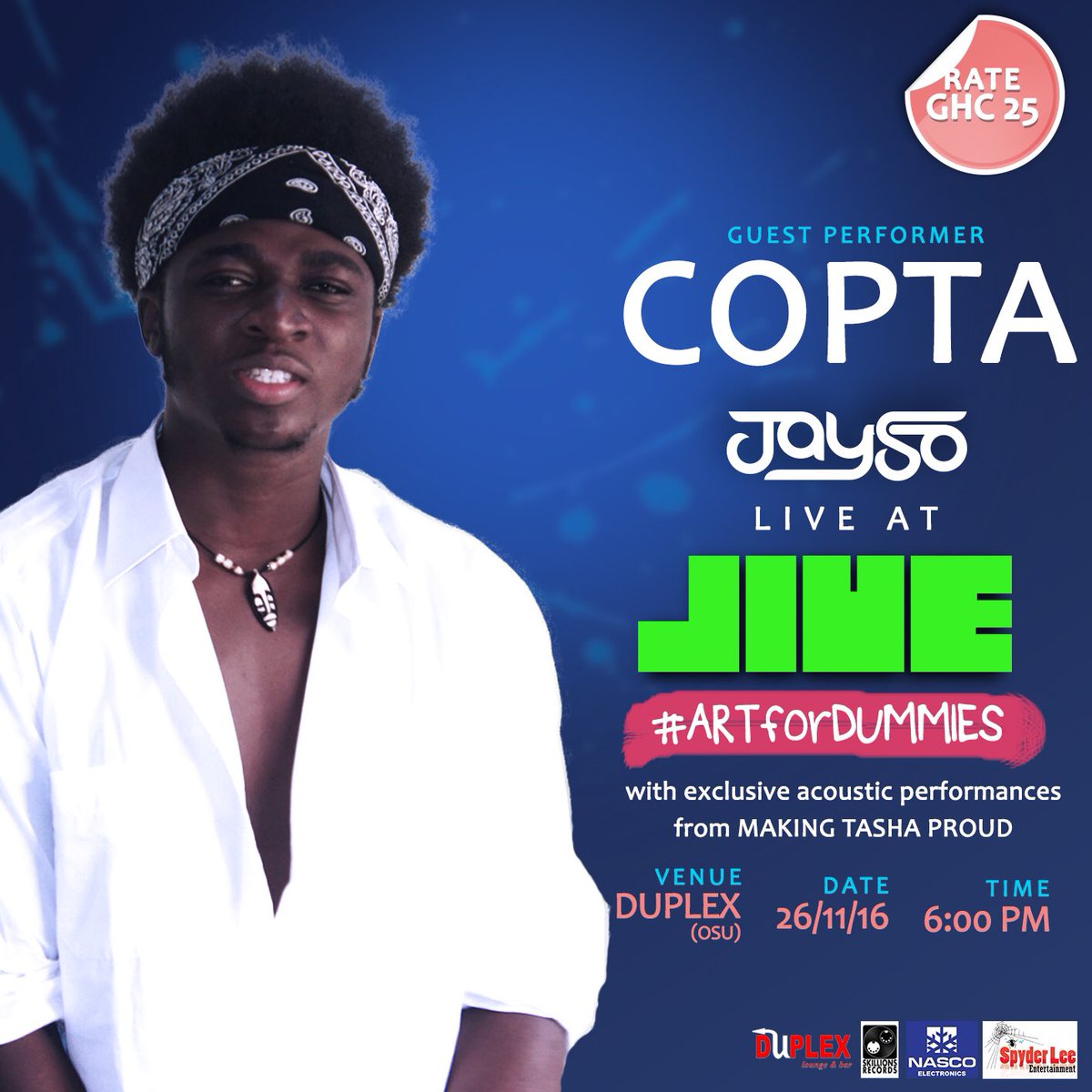 TheCopta's tweet photo. Wishes do come true. A month later and here we are...

TOMORROW
DUPLEX
OSU
6PM

Pull up on me!

#OldWorldMonkeys
#JiveLive https://t.co/1P4wfyXOZ6