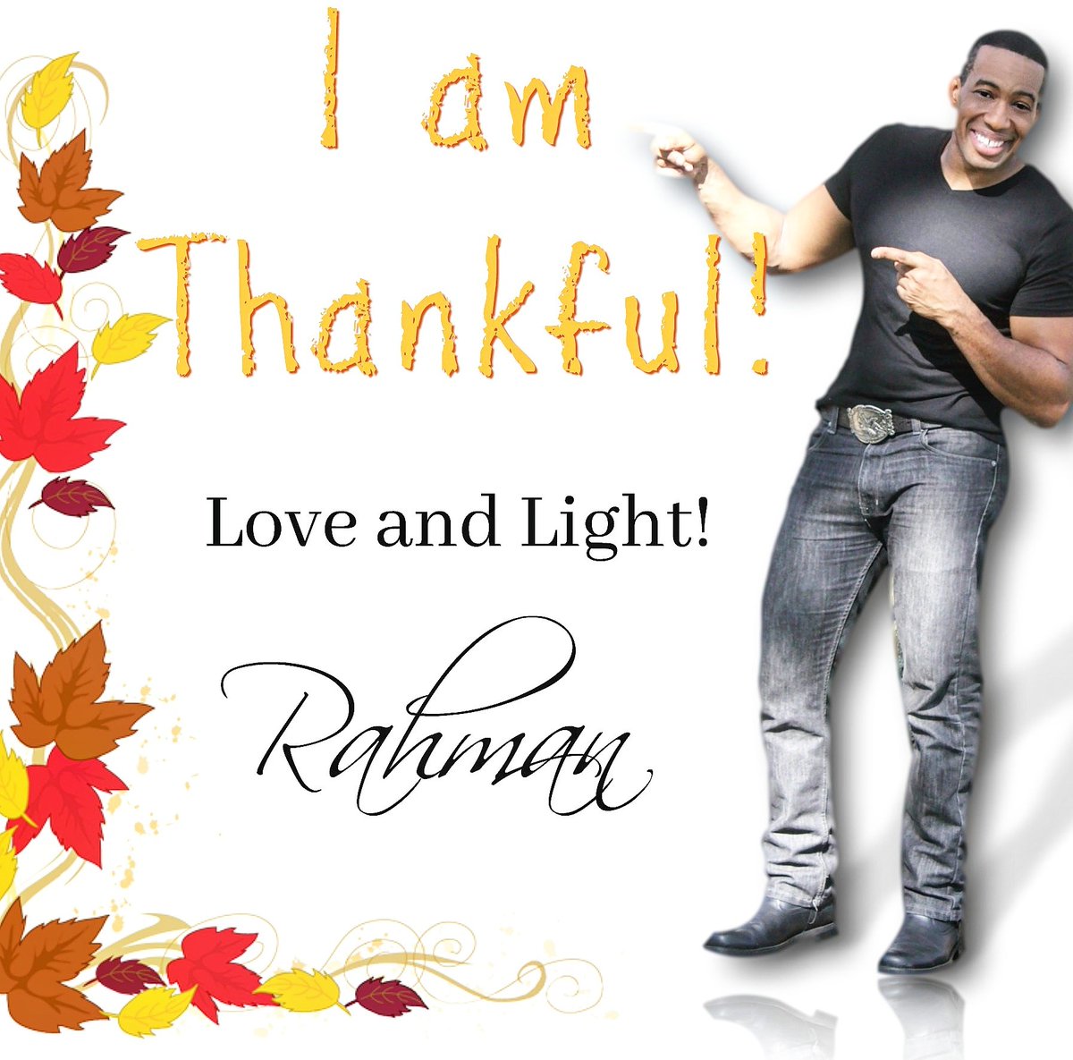rahmanj's tweet photo. Thank YOU for the shout outs, love and sharing! For having you in my life . . . I AM #THANKFUL! #Thanksgiving https://t.co/eTupu2GgBT
