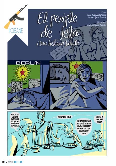 El #DossierCRÍTIC 3 també té historieta gràfica, enguany sobre la lluita del Kurdistan, dibuixada per Andrea Lucio
elcritic.cat/blogs/femcriti…