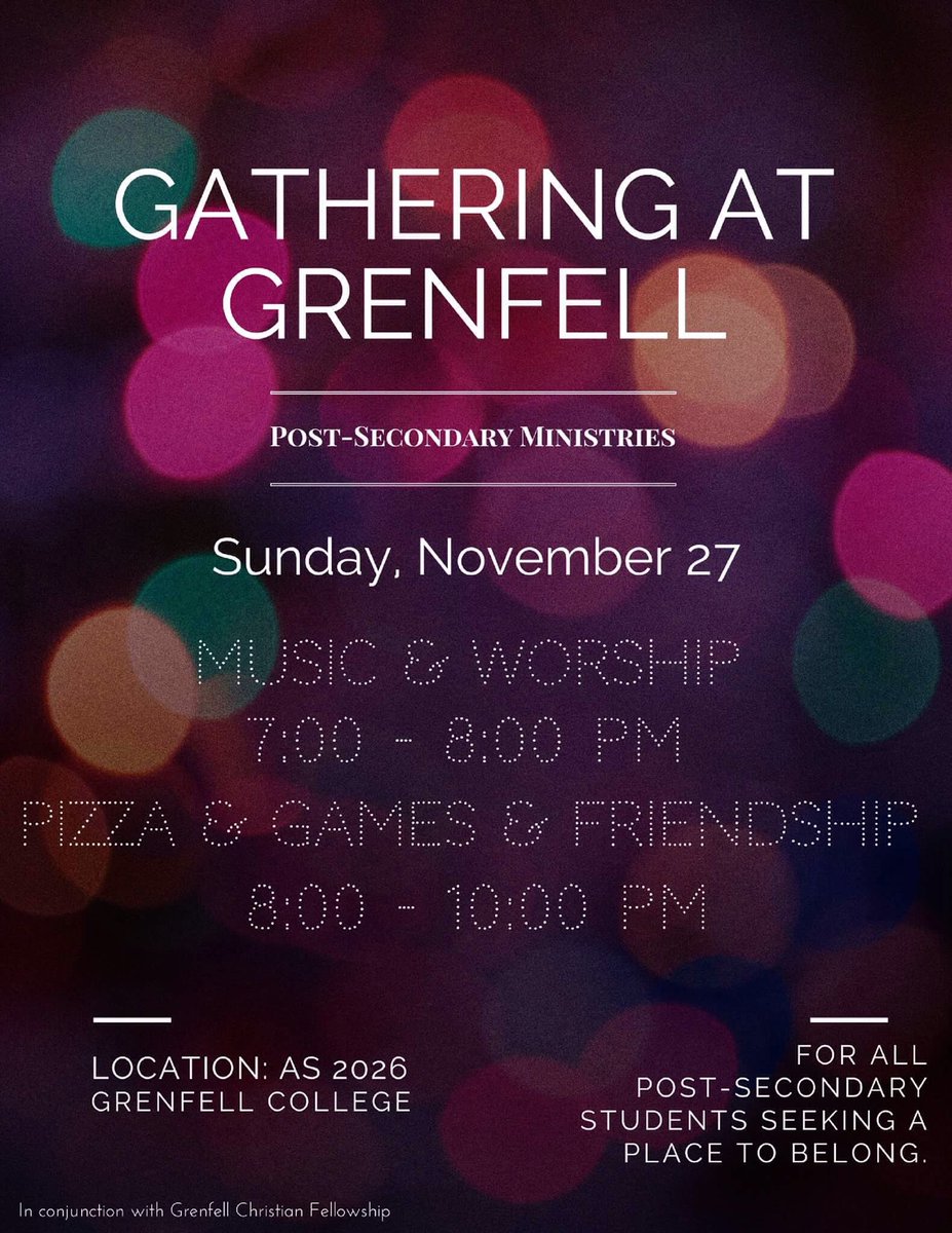 TheGathering_GC's tweet photo. Hey all! Our last Gathering is happening this Sunday @ 7PM! Come along for some music, pizza, and a great message! #freepizza #studybreak https://t.co/bWw69pO3bV