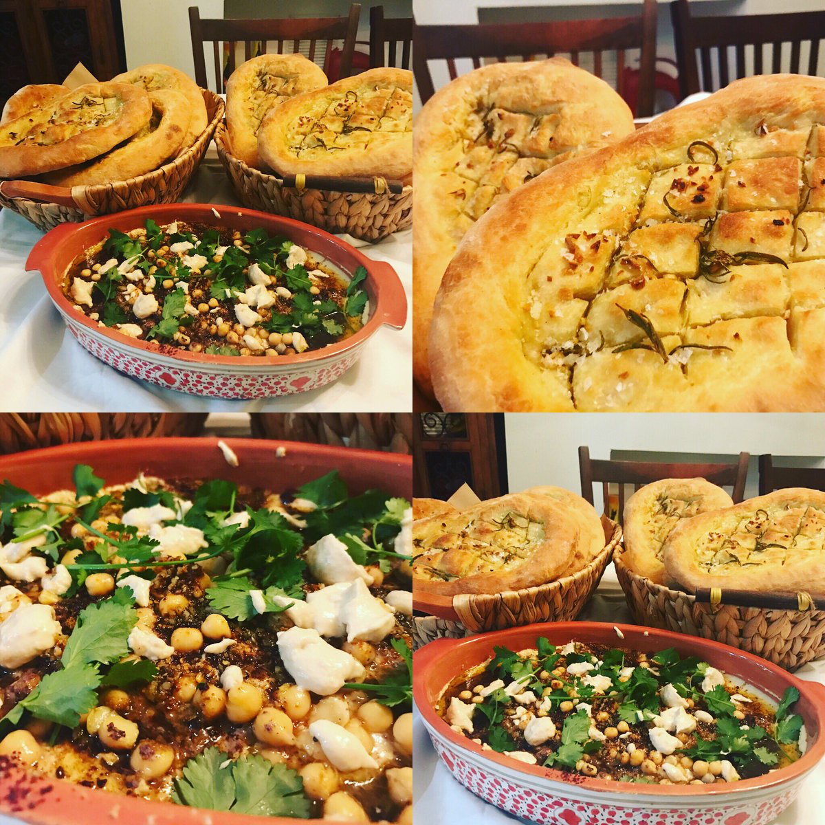 LouBaraDa's tweet image. Turkish Pride Bread and Hummus for Wine Club Tonight #homebread #homemadehummus #wineclub