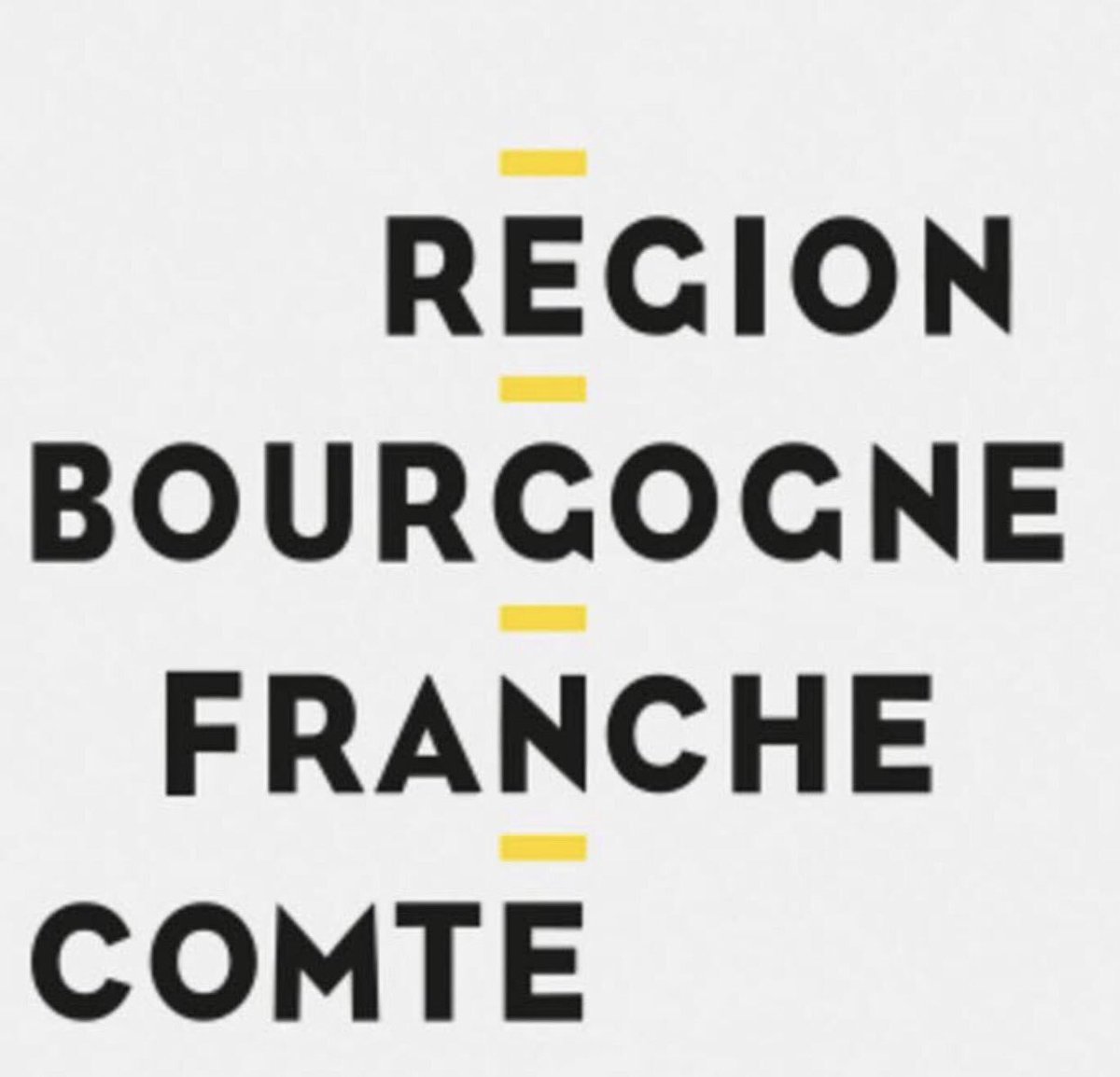 Nouveau logo de la région Bourgogne Franche Comté. Ils n'auraient pas pu faire plus laid.