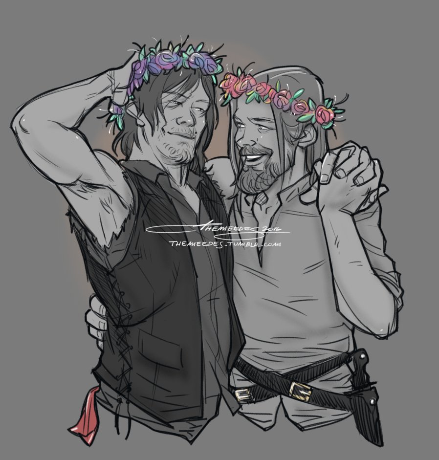TheMeeDes's tweet photo. β Flowercrowns β
Drawn with Mischief
#thewalkingdead #darus #desus #MyArt #themeedes #drawing #fanart #twdfamily https://t.co/8hnygFoPbG