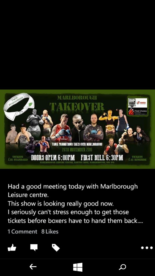 Tank promotions takeover tomorrow!! This will sell out , so get a ticket and don't miss this show