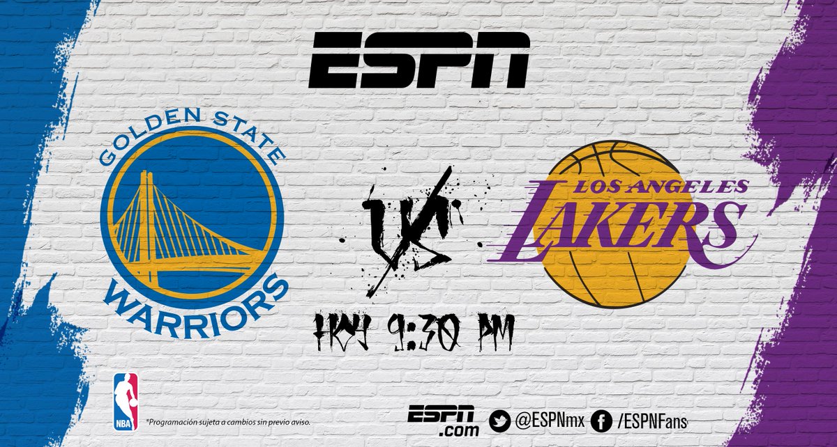 Maxcom_Mexico's tweet photo. Hoy se enfrentan Golden State Warriors Vs. Los AngelesLakers 9:30 pm. Disfrutalo por ESPN Canal 401 https://t.co/Pkw29rgok7
