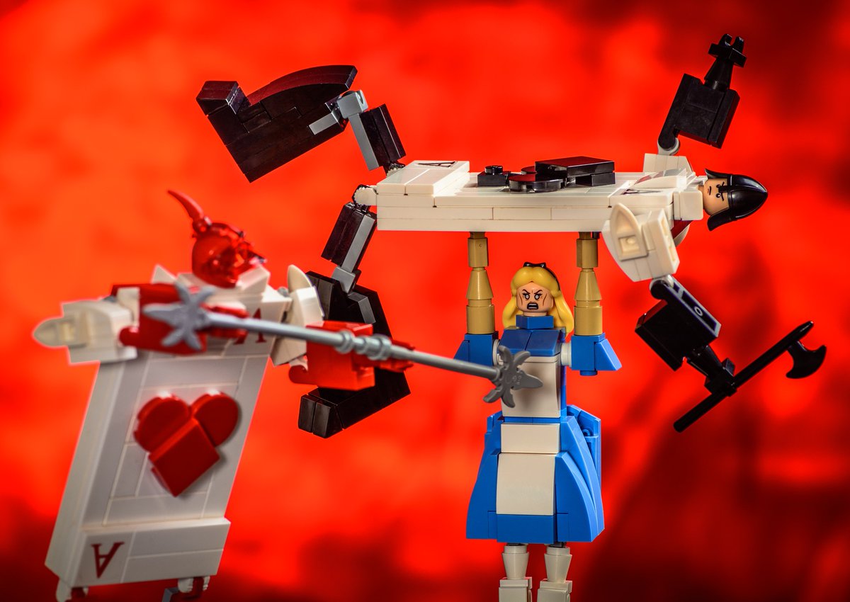 Baron_von_Brunk's tweet photo. Aces high, Alice wild. #LEGO #aliceinwonderland https://t.co/d1qRTqvVV1