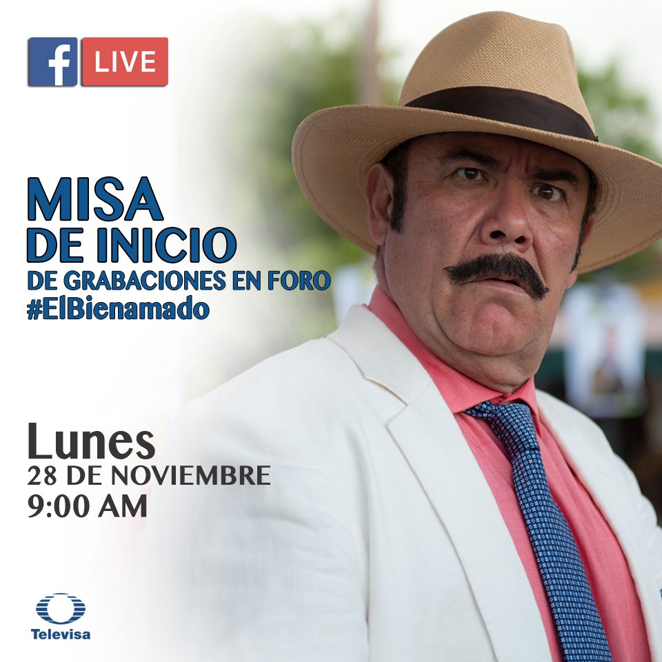 RT ¡Pasa la voz! Este lunes #FacebookLive... ¿A quién esperas ver? #ElBienamado <a href="/Televisa/">Televisa</a>
