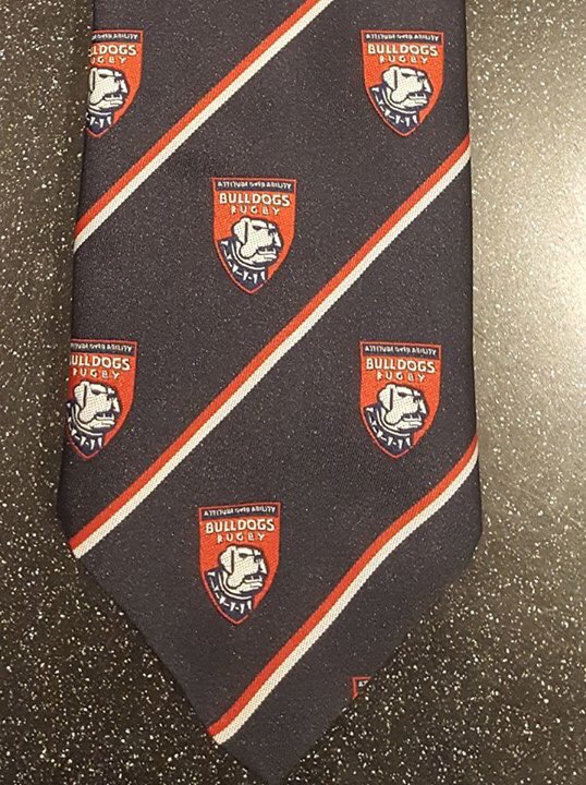 BulldogsRugbyUK's tweet photo. Get your #Bulldogs club tie only £15 with any profits going direct to charity @CabbagePatchPub @RhinoTeamwear @liamdavidgiles #rugbyfamily https://t.co/gKTNGhXu0l