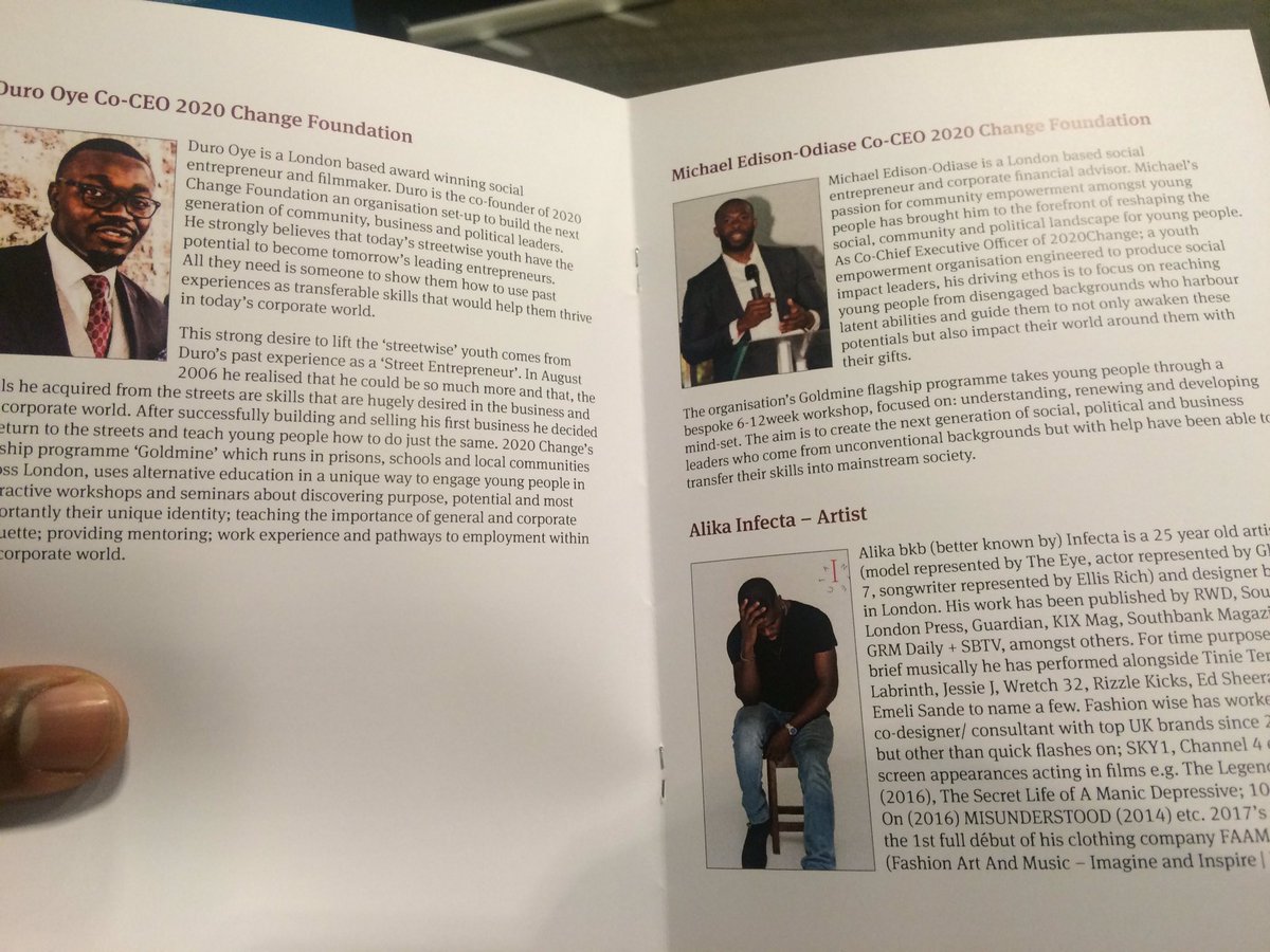 2020levels's tweet photo. Our founders @_MROYE and @Michael2020_ both on the programme at tonight #DTML @DTTlondon https://t.co/RMtFPj0LFL