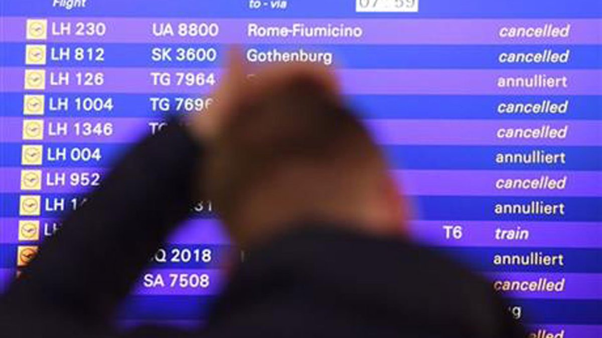 Hundreds more flights canceled on day 3 of Lufthansa strike fw.to/AwePJYj?utm_me… https://t.co/1tfkw8iNf8
