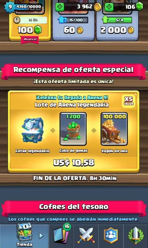 SkipperYT2020's tweet photo. @AntraxCLASH hola amigo me comprarias la oferta de arena 9 primera ves q subo nunca eh puesto dinero no tengo como gracias ^-^  eres grandee https://t.co/RHQU2gySvy
