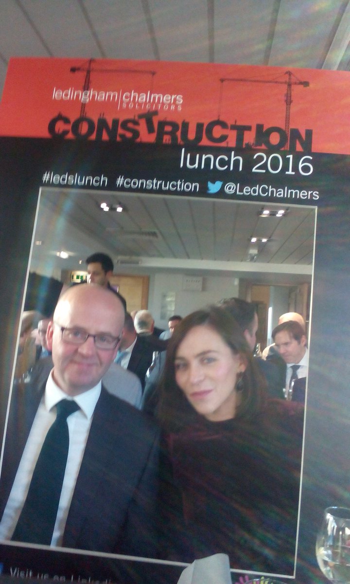 LedChalmers's tweet photo. Pretty as a picture @CatherineMck1 @BuildeRod #ledslunch https://t.co/okgsIxSizf