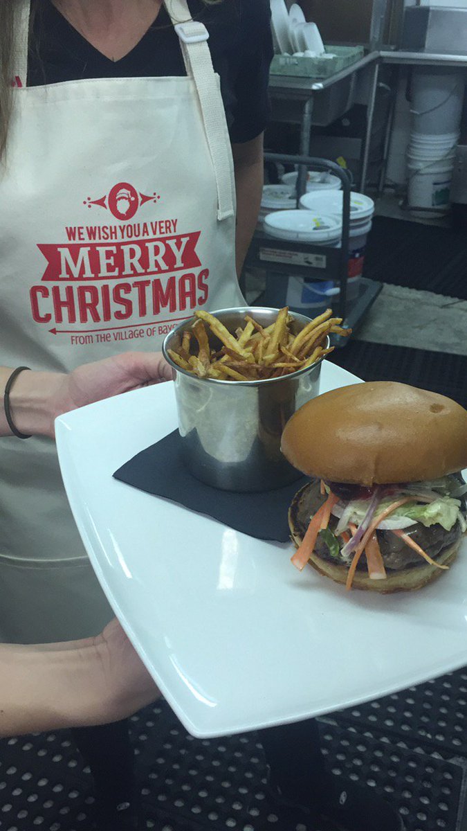 Come on out tonight for dinner and try this yummy Ashwood Holiday Burger with a side of frites