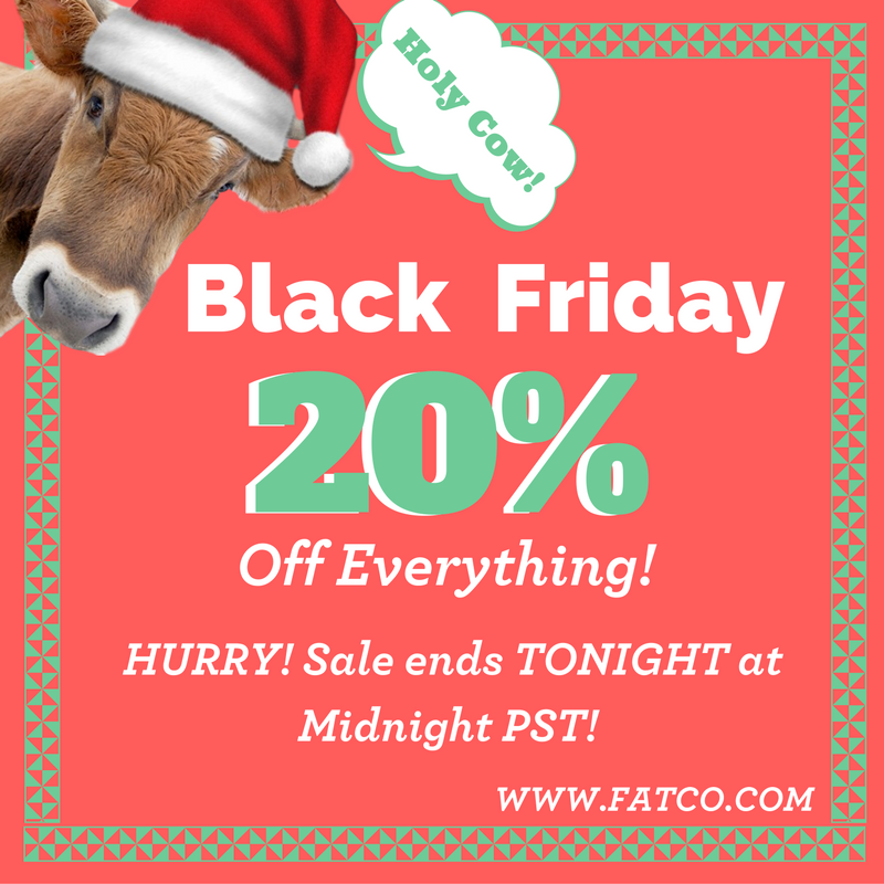 FATCOCare's tweet photo. Our BIGGEST sale of the year is here! Save 20% on EVERYTHING at https://t.co/xQrqkdC8Ao. #blackfriday #sale #beeffatrules https://t.co/R3rYiMob6p