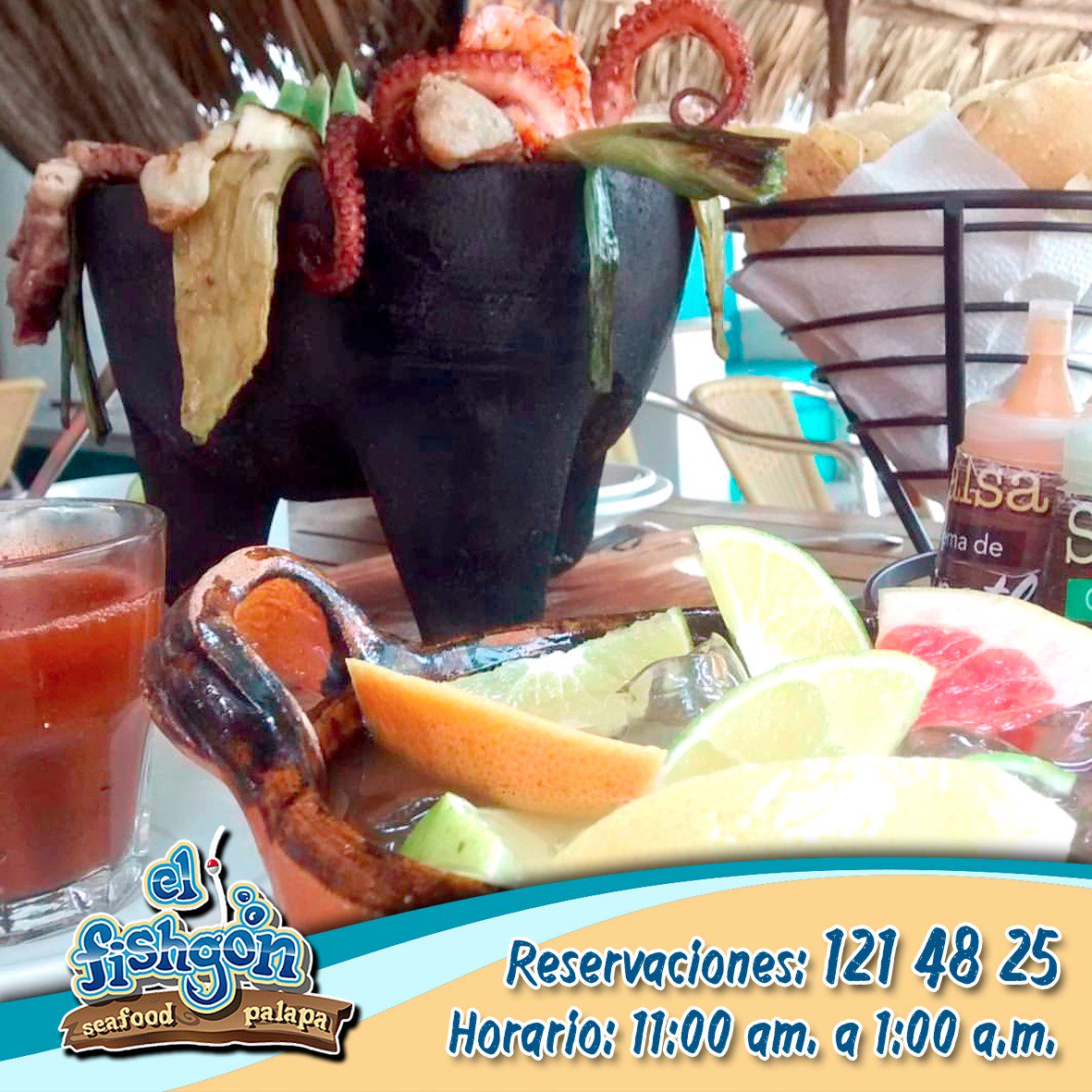 el_fishgon's tweet photo. #DáteGusto con nuestros molcajetes mar y tierra, descubre todo el sabor que #ElFishgón tiene para tí
Tel:1214825 https://t.co/BsZhCePyiJ
