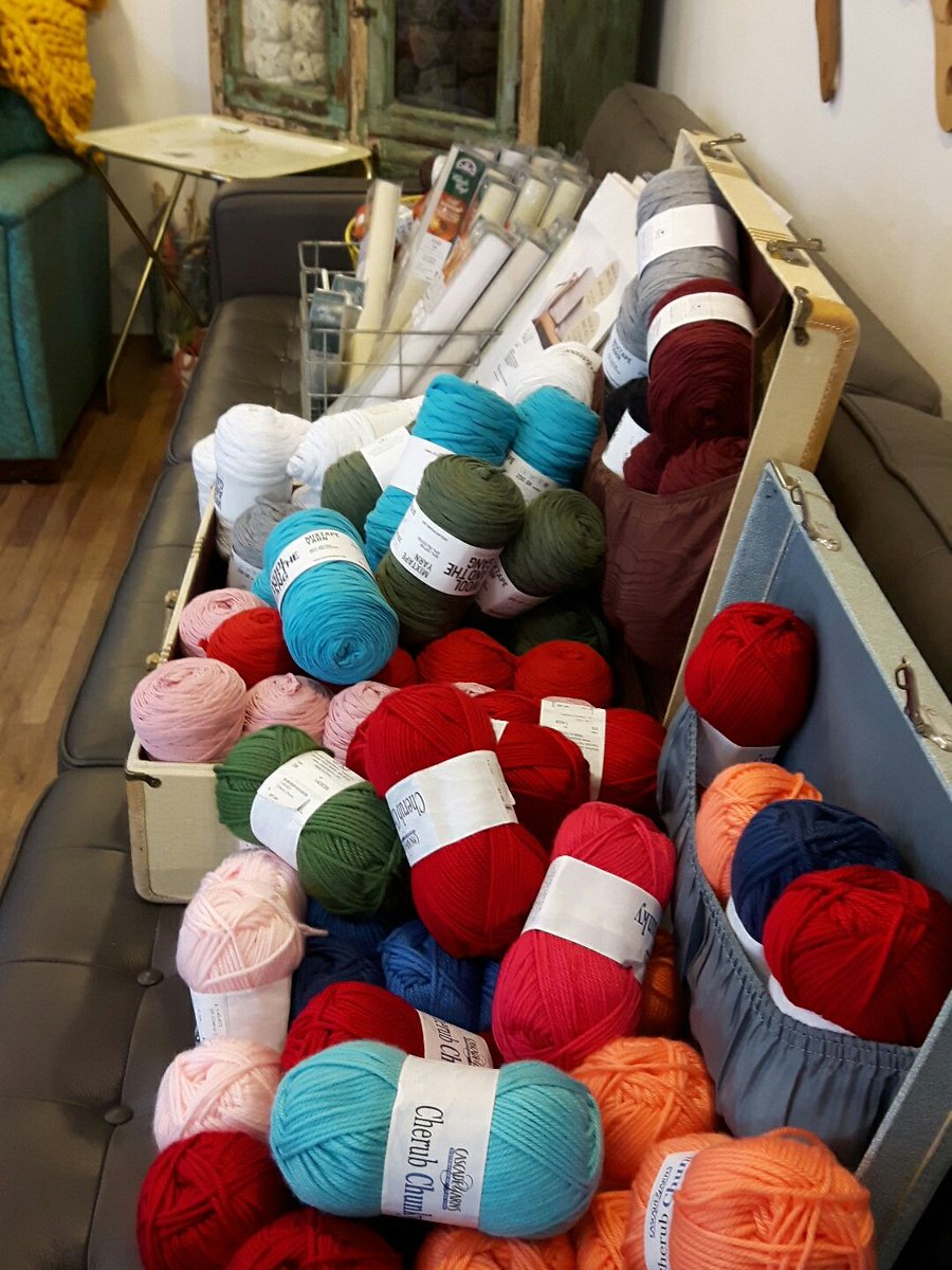 CRAFTatSTASH's tweet photo. Knitters!! Crocheters! We have a room full of yarn on sale! 50% off TODAY ONLY! 
#STASHlounge #SALE #yarnsale #ininglewood https://t.co/SsCNbHd6Qs