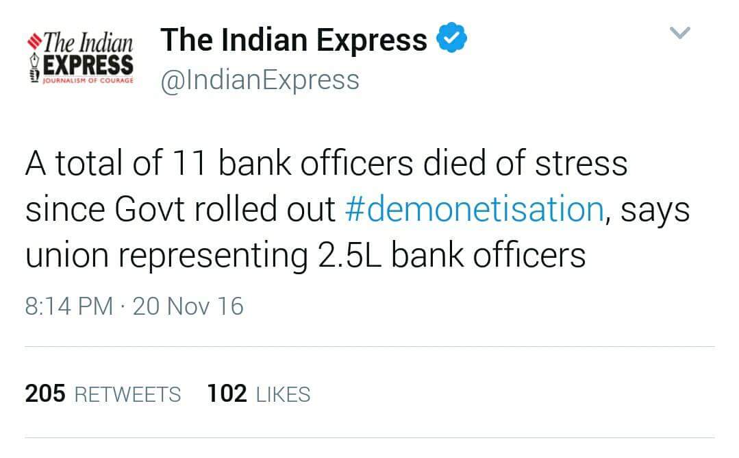 Myth_Busterz's tweet image. WTF, Bloody #AntiNationals !
Soldiers are dying at border, poor Chaiwala attending Coldplay concerts &amp;amp; dese bankers can&apos;t work~#ModiNoteGate