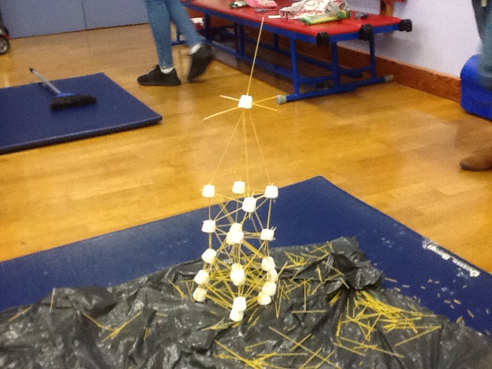 HenryMaynardE17's tweet photo. Y5 engineering...spaghetti/marshmallow towers. Thanks @structureFOUND and @wsp_pbworld for working with us! #teammaynard #engineers https://t.co/ahjqGoHL0m