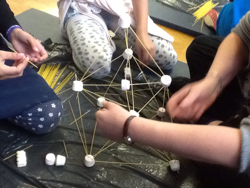 HenryMaynardE17's tweet photo. Y5 engineering...spaghetti/marshmallow towers. Thanks @structureFOUND and @wsp_pbworld for working with us! #teammaynard #engineers https://t.co/ahjqGoHL0m