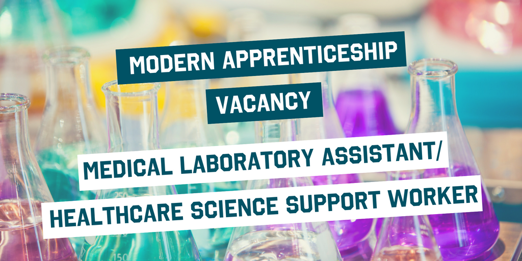 apprentice_scot's tweet photo. Medical Laboratory Assistant/Healthcare Science Support Worker Vacancy in #Glasgow. Apply by 7 December. @NHSGGC  https://t.co/NA8t0n9IXr https://t.co/FfqkBPIYow