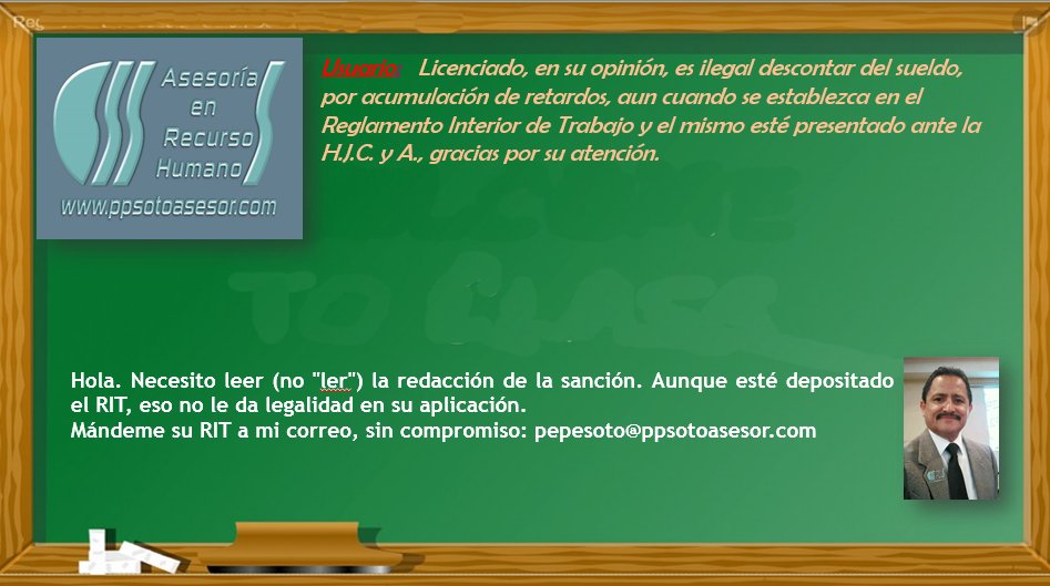 pepesoto's tweet photo. #nominista #sancion #RIT #ReglamentoInteriorDeTrabajo #LFT #retardos https://t.co/OPPy3crwwO