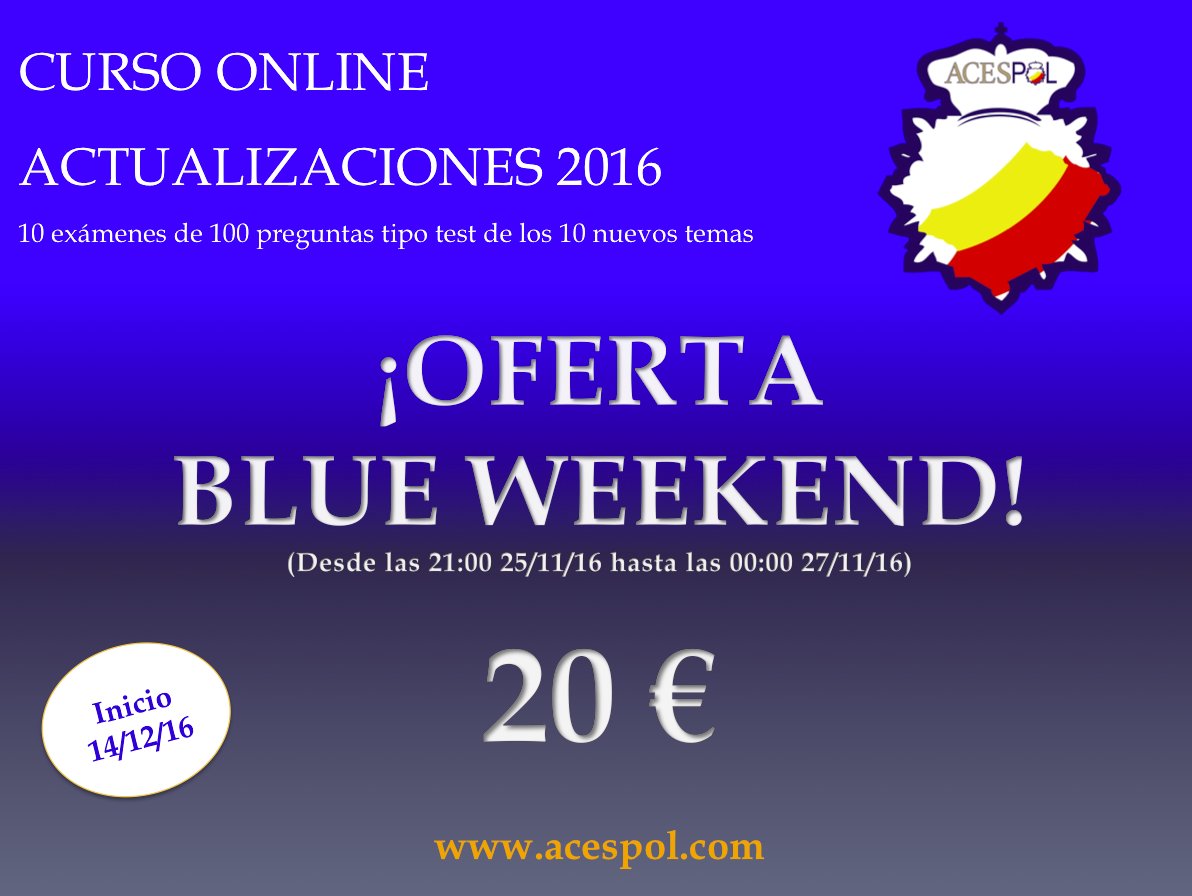 ¡Sorteamos, entre todos los RT, una plaza en nuestro nuevo Curso Online de ACTUALIZACIONES 2016! + INFO: acespol.com/cursos/cursos-…