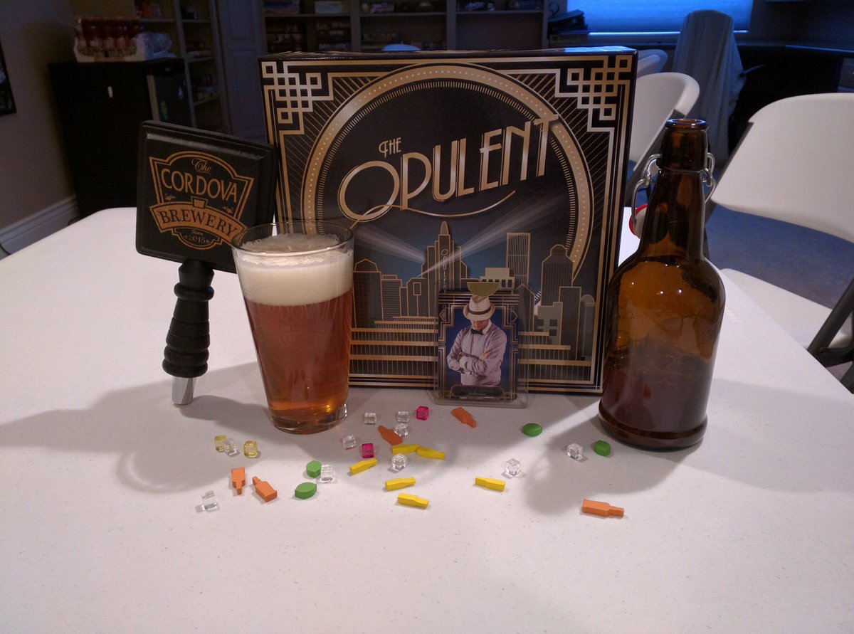 <a href="/BlackLocustGame/">Black Locust Games</a> First play through of #TheOpulent. Homemade beer and promo card for flavor.