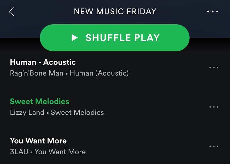 Lizzy Land On Twitter Sweet Melodies Made It Onto The Spotify New Music Friday Playlist 3 Virtual Thanksgiving Hugz twitter