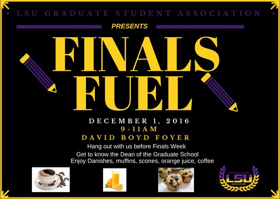 lsugsa's tweet image. .@gsa_lsu @GradLSU @LSUCHSE @lsu_bgpsa @LSULawCenter