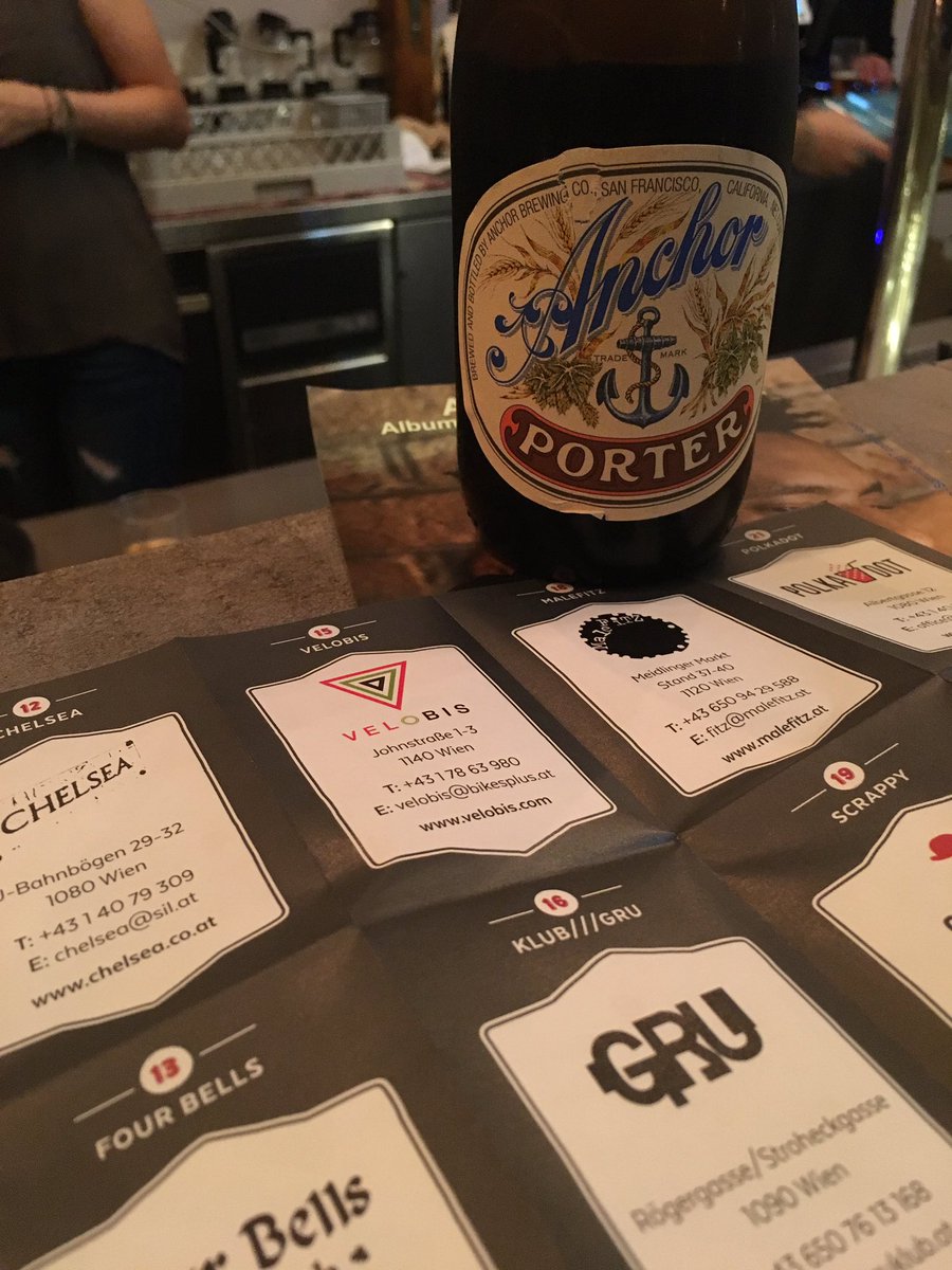 BeerLoversAT's tweet photo. Congrtulations to the 1st anniversary! One of our #HopSpots #Cityguide #Velobis https://t.co/ZKSOTiCRX1 @AnchorBrewing @RickKempen https://t.co/l1gdsBUQ2Z