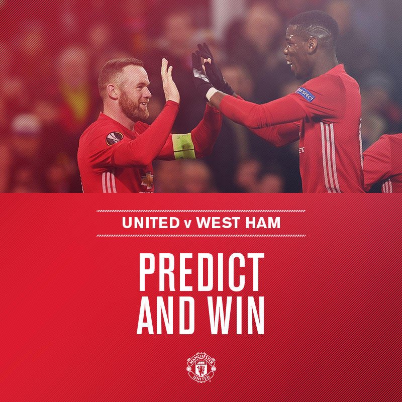 Manchester United Vs West Ham Twitter Manchester United on Twitter: "How will #MUFC line up against West Ham