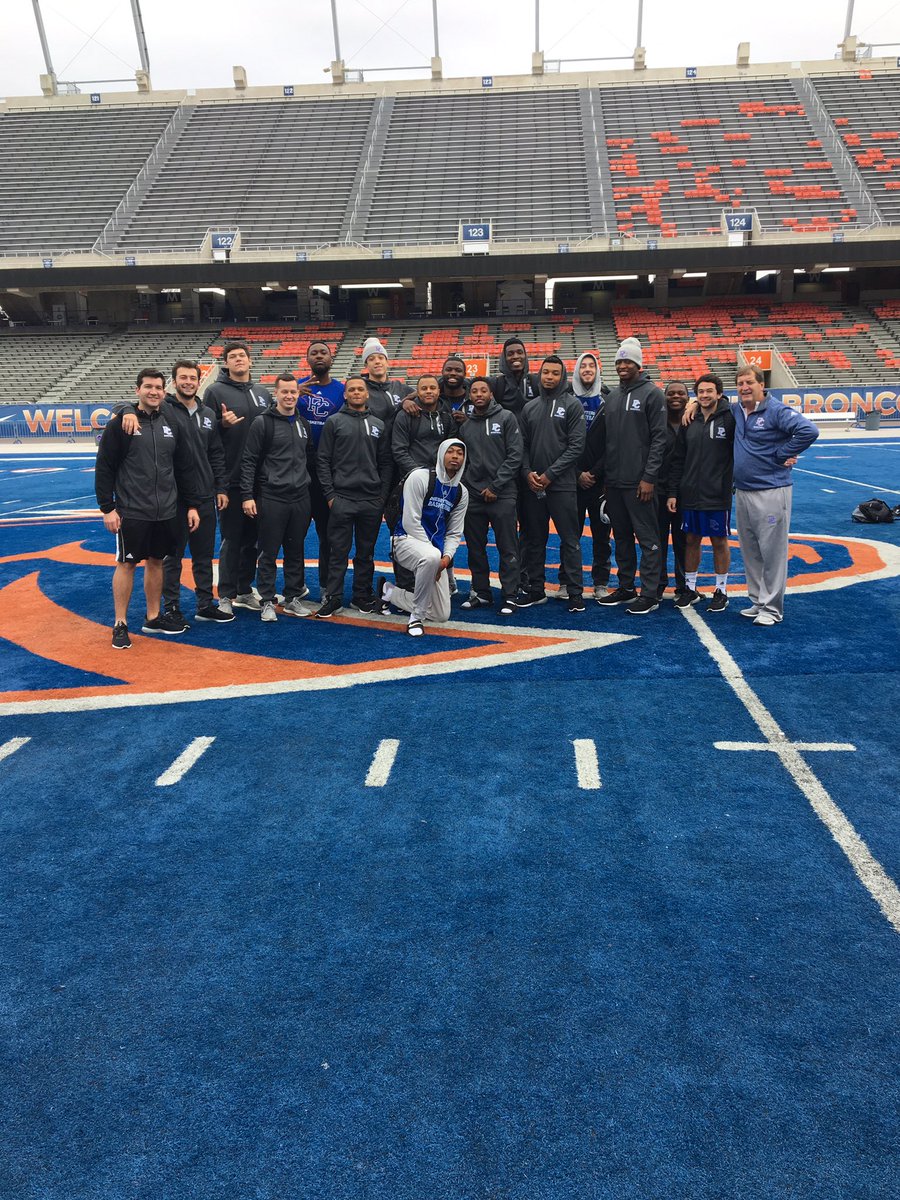 Blue Hose on the blue field in Boise