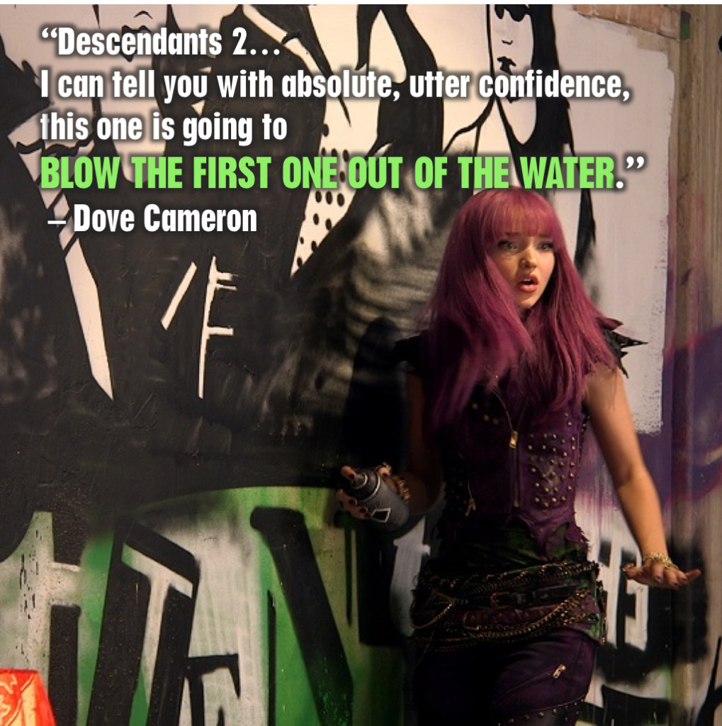 descendants's tweet photo. Tonight during Disney Parks #DescendantsHoliday, catch the first look at the making of #Descendants2! https://t.co/IGQYFuRklh