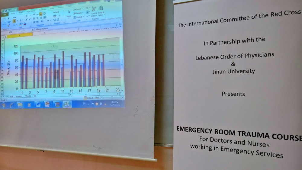 Ghazi_Tadmouri's tweet photo. #ICRC's "Emergency Trauma Course" at Jinan University (Final Day): Evaluation exam average: 80%. Mission accomplished. #TripoliLB #Lebanon https://t.co/IuPZAyz2vS